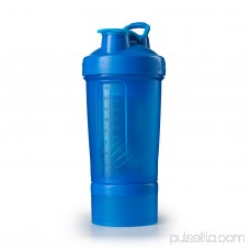 BlenderBottle 22oz ProStak Shaker with 2 Jars, a Wire Whisk BlenderBall and Carrying Loop Aqua 567248041